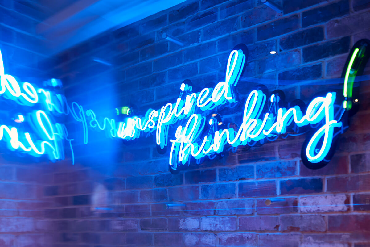 Inspired Thinking Neon Sign